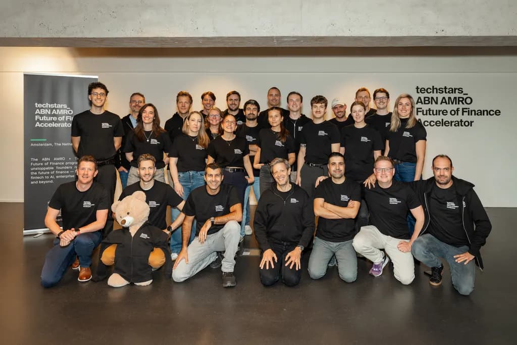 The Fintalo team with the Techstars Future of Finance accelerator cohort in Amsterdam